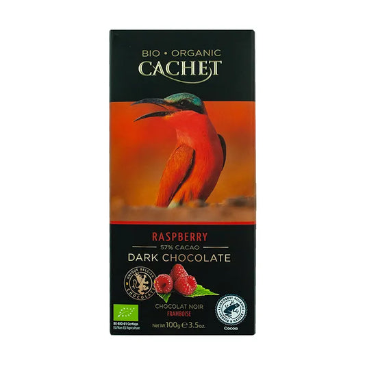 Organska čokolada sa malinom Cashet 90g