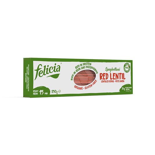 Organski špageti od crvenog sočiva bez glutena 250g